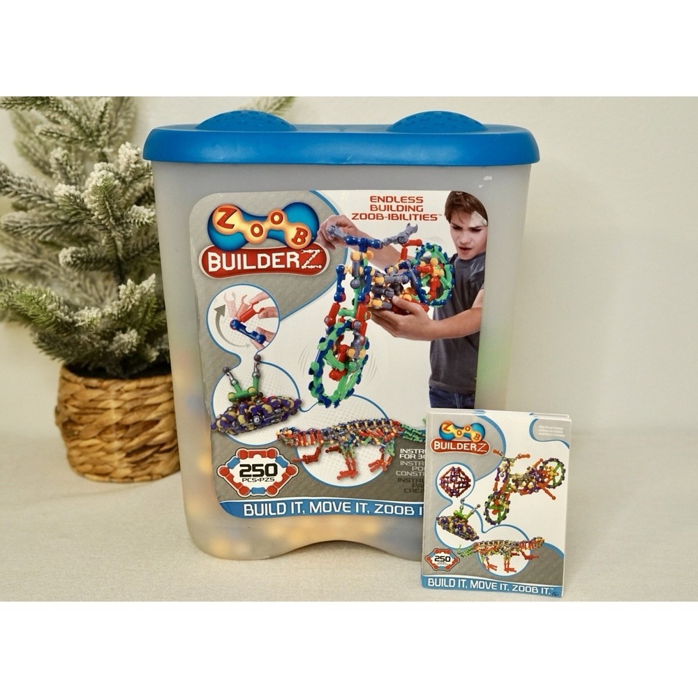 ZOOB BuilderZ Snap-Together Toy Building Set & Storage Box